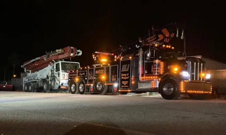Truck towing a truck